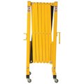 Global Industrial 16 to 141W Steel Portable Barricade Gate With Casters 955042